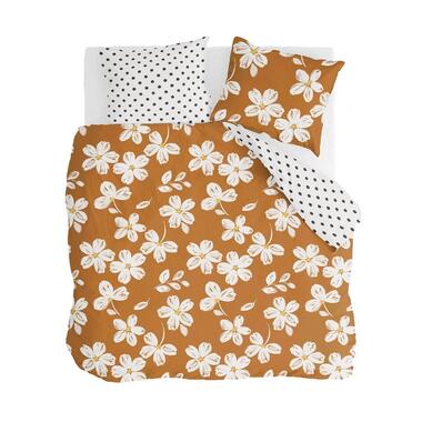 Walra - Dekbedovertrek Fancy Flowers - 240x220 cm - Cognac product