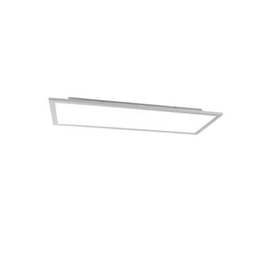 QAZQA Moderne plafondlamp staal incl. LED 80 cm - Liv product