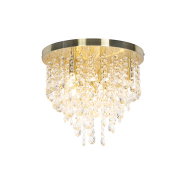 QAZQA Klassieke plafondlamp goud/messing 35 cm - Medusa product