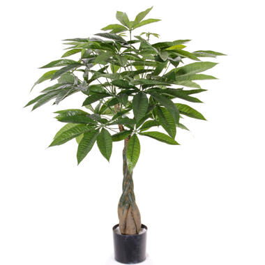 Bellatio flowers & plants Kunstplant - watercacao - groen - 90 cm product