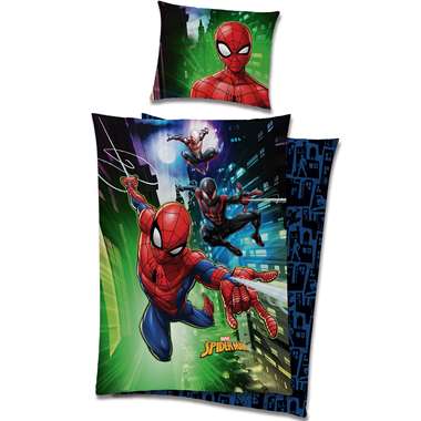 Spider-Man Dekbedovertrek, Jump - 140 x 200 cm + 65 x 65 cm - Katoen product