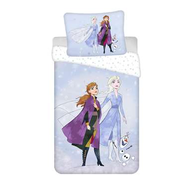 Disney Frozen Dekbedovertrek Sisters en Olaf -140 x 200 cm + 70 x 90 cm - Katoen product
