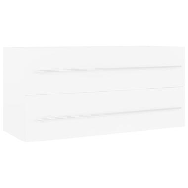 804719 vidaXL Wastafelkast 100x38,5x48 cm bewerkt hout wit product