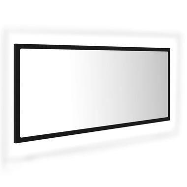 vidaXL Badkamerspiegel LED 100x8,5x37 cm acryl zwart product