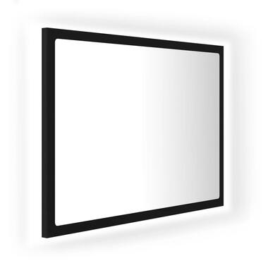 vidaXL Badkamerspiegel LED 60x8,5x37 cm acryl zwart product