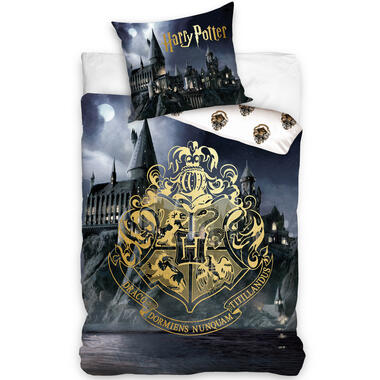 Harry Potter Dekbedovertrek Goud - Eenpersoons - 140 x 200 cm - Katoen product