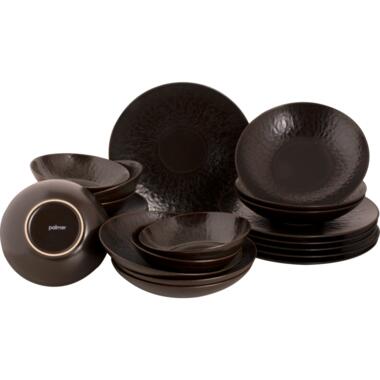 Palmer Serviesset Ruston Stoneware 6-persoons 24-delig Bruin product