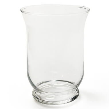 Transparante windlicht vaas/vazen van glas 11 x 15 cm product