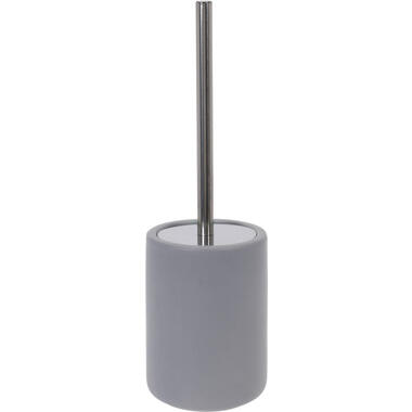 Toiletborstel - inclusief houder - lichtgrijs - 38 cm product