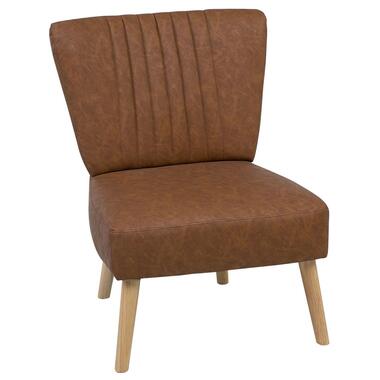 VAASA - Fauteuil - Bruin - Kunstleer product