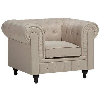 Beliani Fauteuil CHESTERFIELD - Beige polyester product
