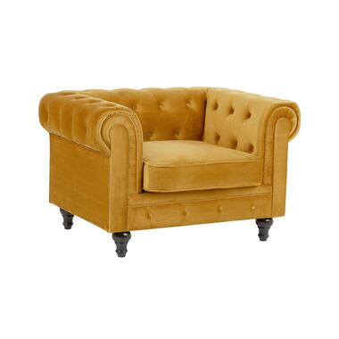 CHESTERFIELD - Chesterfield fauteuil - Geel - Fluweel product
