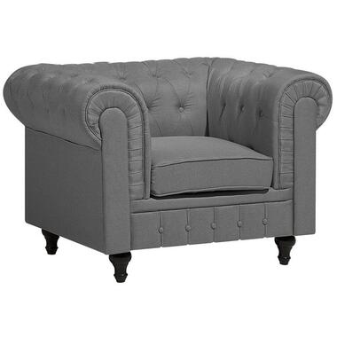 Beliani Fauteuil CHESTERFIELD - grijs polyester product