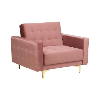 ABERDEEN - Chesterfield fauteuil - Roze - Fluweel product