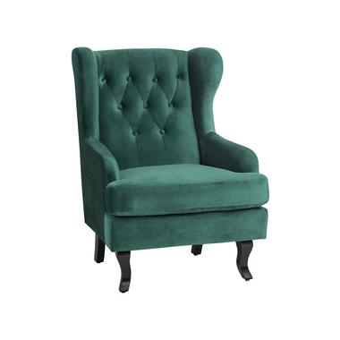ALTA - Chesterfield fauteuil - Groen - Fluweel product