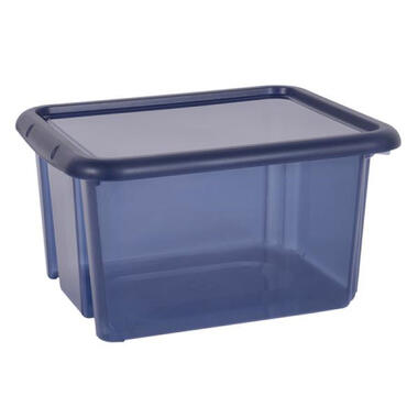 EDA Opbergbox - donkerblauw - stapelbaar - L44 x B36 x H25 cm product
