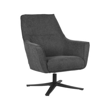 LABEL51 Fauteuil Tod - Antraciet - Weave product