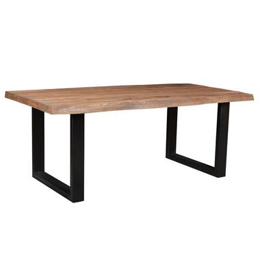 Brix - Bruine Eetkamertafel - U Poot - 180 cm - Mangohout - Eettafel product