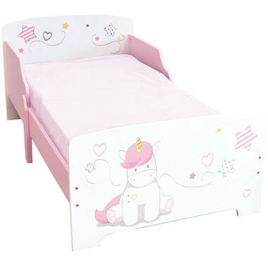 Unicorn Peuter Bed - 70 x 140 cm - Roze product