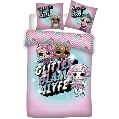 LOL Surprise! Dekbedovertrek Glitter Glam 4Life - 140 x 200 cm - Katoen product