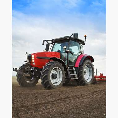 Traktor Fleece deken Omploegen - 120 x 150 cm - Polyester product