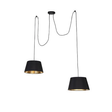 QAZQA Moderne hanglamp zwart - Lofty product