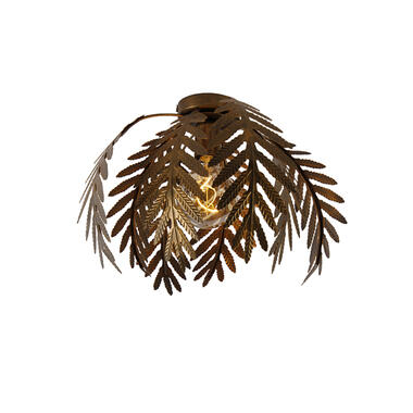 QAZQA Vintage plafondlamp goud 8 bladen - Botanica product