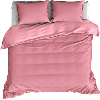 De Witte Lietaer Dekbedovertrek Katoen Satijn Olivia - 200 x 200/220 cm - Roze product