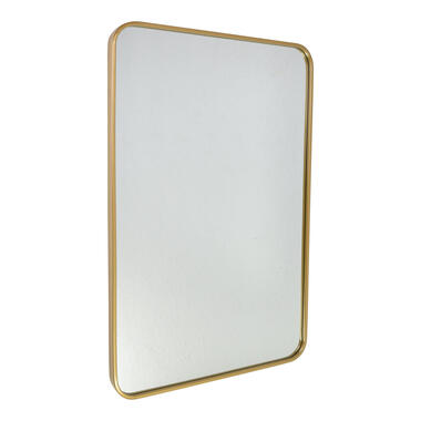 Fragix Boston Spiegel Rechthoekig - Goud - Metaal - 90x60 product