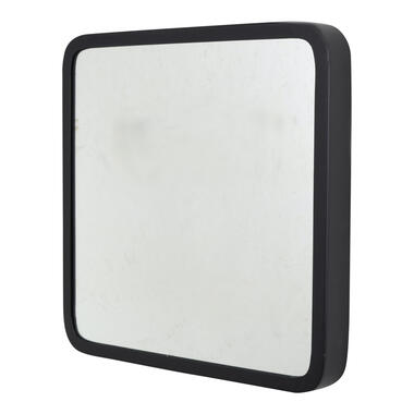 LOFT42 Mirror Spiegel Vierkant Zwart - Industrieel - Metaal - 42x42 product