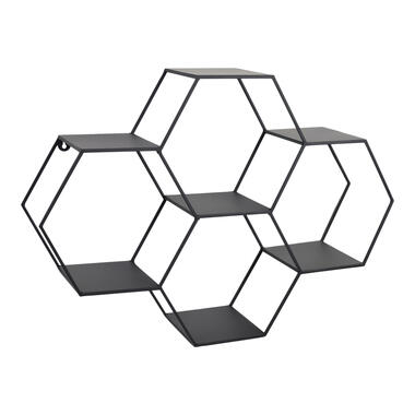 LOFT42 Hexagon Wandrek Zeshoekig - Zwart - 57x80x20 product