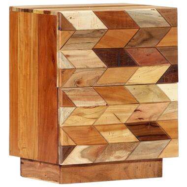 vidaXL Nachtkastje 40x30x50 cm massief gerecycled hout Bruin product