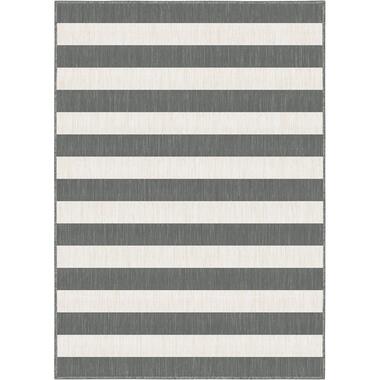 EVA Interior Buitenkleed Stripes Grijs/Wit dubbelzijdig - 200 x 290 cm product
