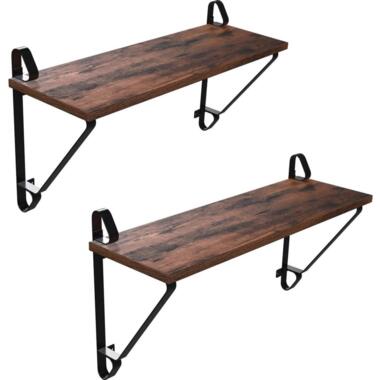 Parya Home - Houten Wandplanken - Set van 2 product