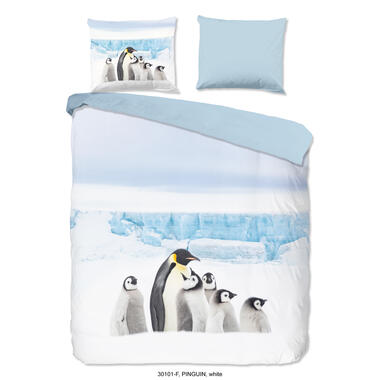 Good Morning Dekbedovertrek "Pinguin" - Wit - (240x220 cm) product
