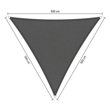 Shadow Comfort waterafstotend, driehoek 3x3x3m Warm Grey metset product