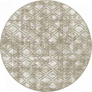 Rond Buitenkleed Frost - Bruin/grijs- dubbelzijdig - EVA Interior - 200 cm -... product