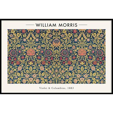 Walljar - William Morris - Violet and Columbine - Poster met lijst / 40 x 60 cm product