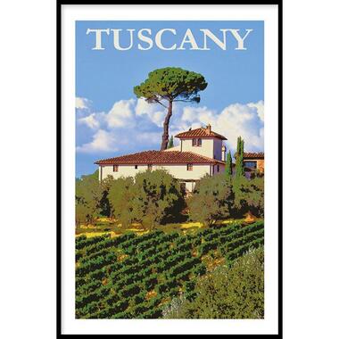 Walljar - Tuscany Wijngaard - Poster met lijst / 50 x 70 cm product