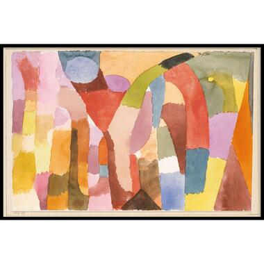 Walljar - Paul Klee - Movement Of Vaulted Chambers - Poster met lijst / 30 x 45 product