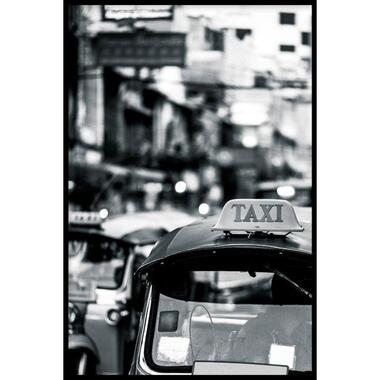 Walljar - Tuk Tuk Taxi - Poster met lijst / 30 x 45 cm product