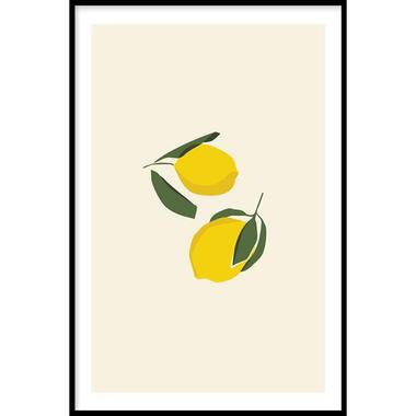 Walljar - Lemons - Poster met lijst / 70 x 100 cm product