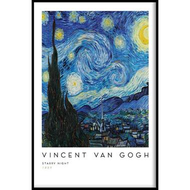 Walljar - Vincent van Gogh - De Sterrennacht - Poster met lijst / 20 x 30 cm product
