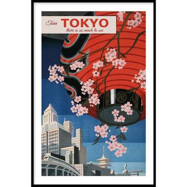 Walljar - Tokyo Lampion - Poster met lijst / 50 x 70 cm product