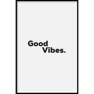 Walljar - Good Vibes - Poster met lijst / 30 x 45 cm product