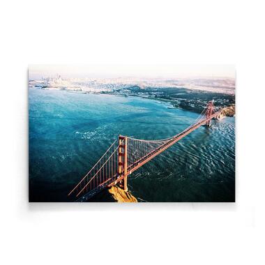 Walljar - Luchtfoto Golden Gate Bridge - Poster / 50 x 70 cm product