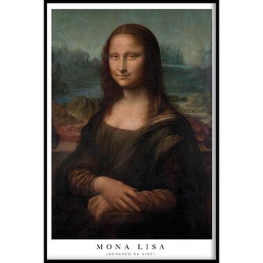 Walljar - Leonardo da Vinci - Mona Lisa - Poster met lijst / 40 x 60 cm product