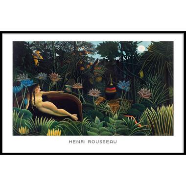 Walljar - Henri Rousseau - De Droom - Poster met lijst / 30 x 45 cm product