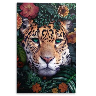 Glasschilderij Jungle luipaard 120x80 cm Bont Acryl product