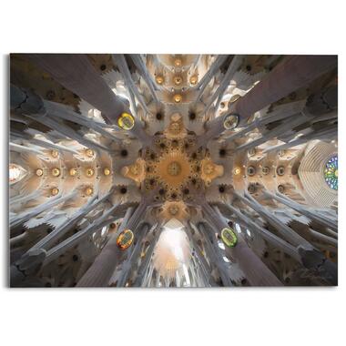 Glasschilderij Sagrada Familia 50x70 cm Bont Acryl product